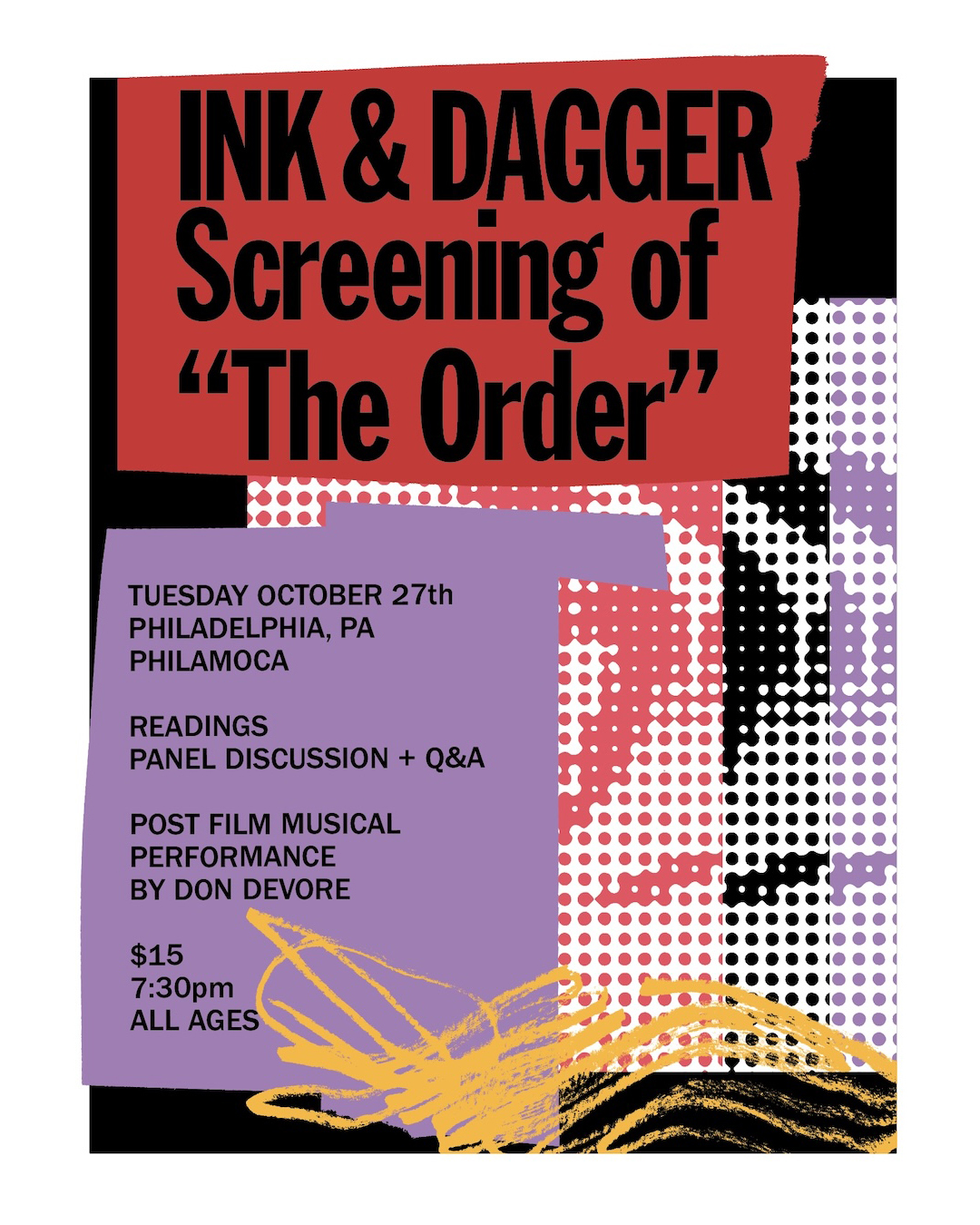 Ink & Dagger screening of “The Order”